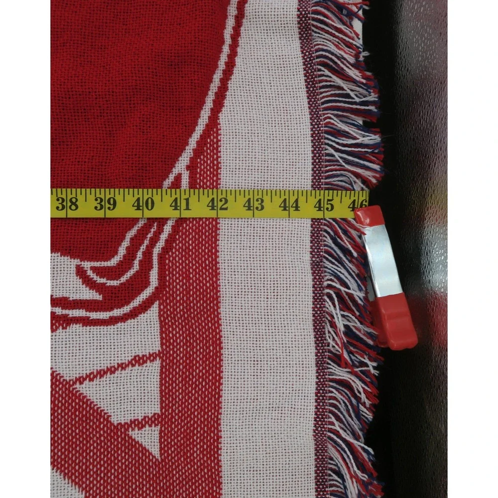 New England Patriots NFL Woven Tapestry Throw Blanket Fringed Reversible 46x60